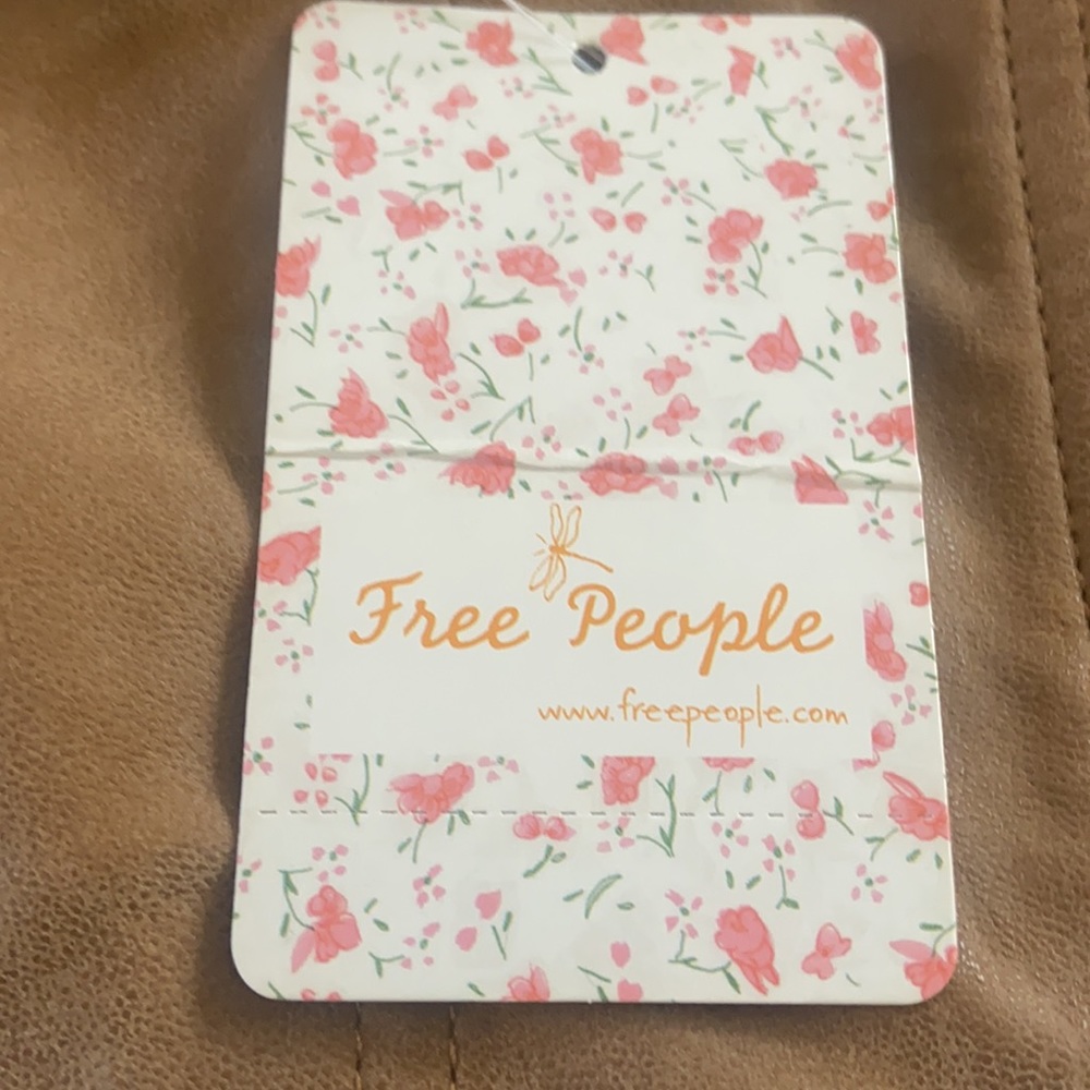 Free People Vegan Suede Wrap Mini Skirt - Picture 3 of 4